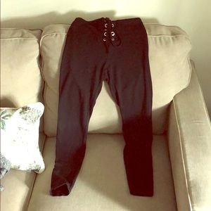 Express black tied leggings